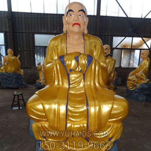 玻璃钢宗教寺庙大型佛像十八罗汉博鱼网页版