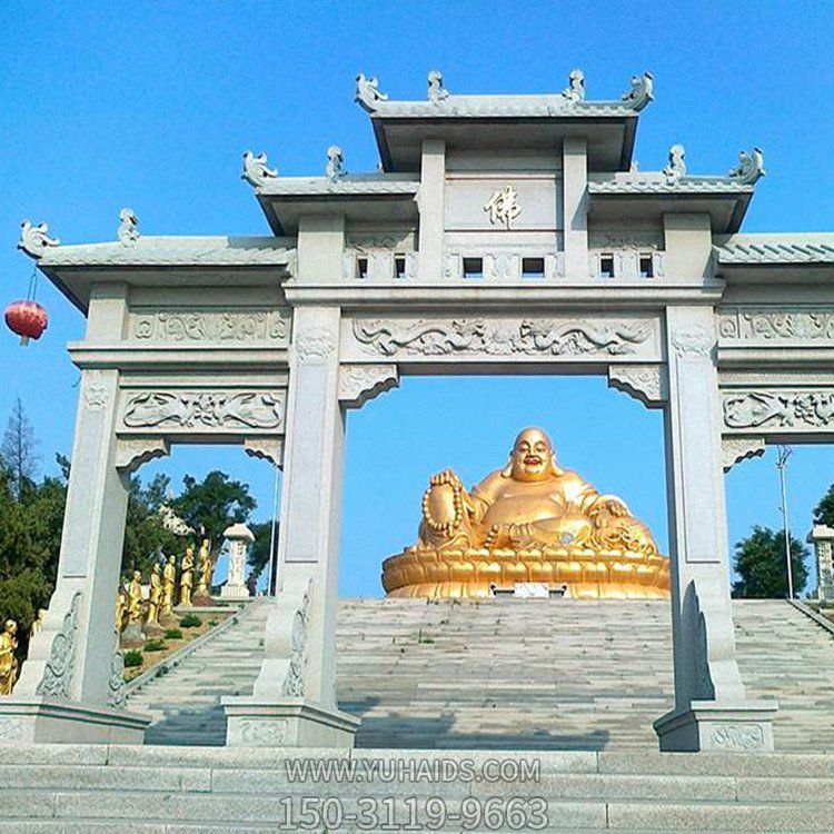 景区寺院入口装饰青石牌坊大理石雕刻古建三门楼牌坊博鱼网页版