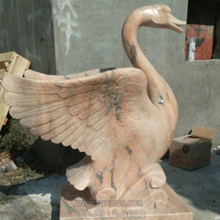 大理石石雕别墅园林流水摆件天鹅博鱼网页版