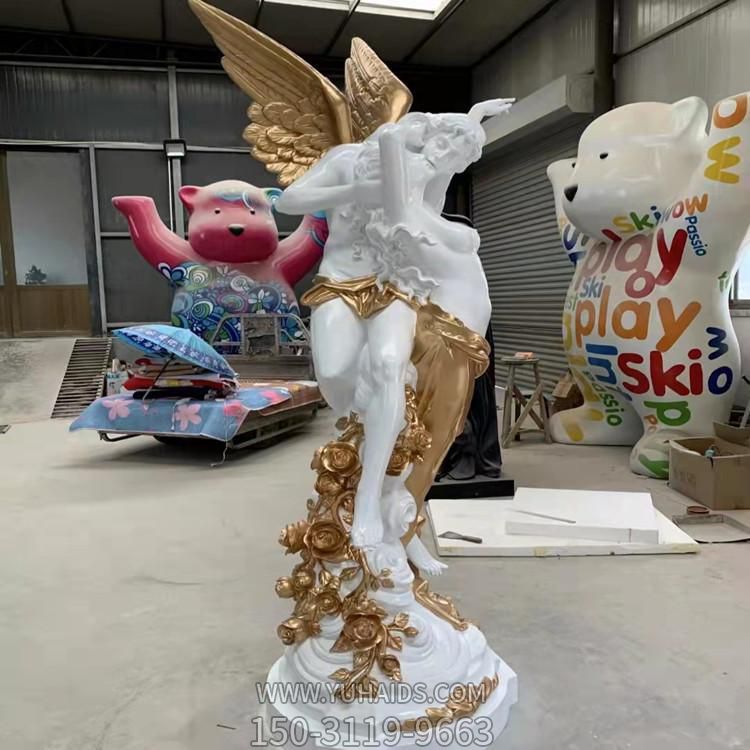 玻璃钢西方天使博鱼网页版户外园林摆件