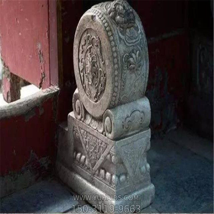 石雕浮雕仿古建筑镇宅抱鼓中式庭院石门墩博鱼网页版