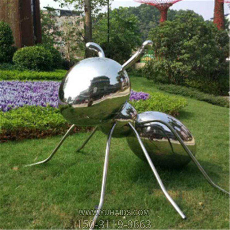 公园大型不锈钢镜面定制园林广场动物景观蚂蚁博鱼网页版