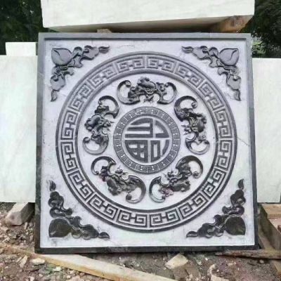 仿古石雕青石浮雕地雕庭院壁画装饰博鱼网页版摆件