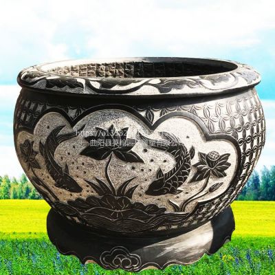 庭院创意仿古做旧浮雕养鱼种花花盆博鱼网页版