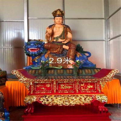 庙宇玻璃钢供奉菩萨文殊普贤博鱼网页版