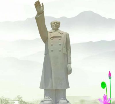 毛泽东博鱼网页版-广场汉白玉挥手毛泽东博鱼网页版