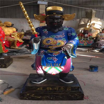 寺庙玻璃钢彩绘人物景观判官博鱼网页版