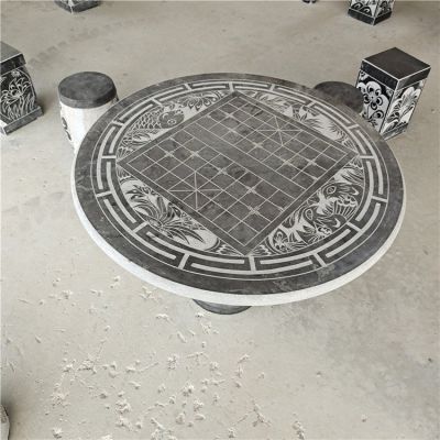 青石石雕户外园林景观石桌石凳博鱼网页版