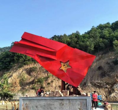校园摆放五星红旗不锈钢党建博鱼网页版