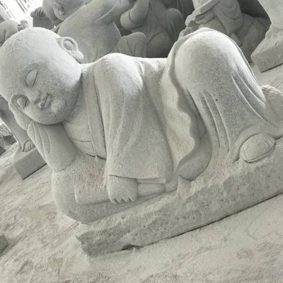 大理石石雕睡着的小沙弥博鱼网页版