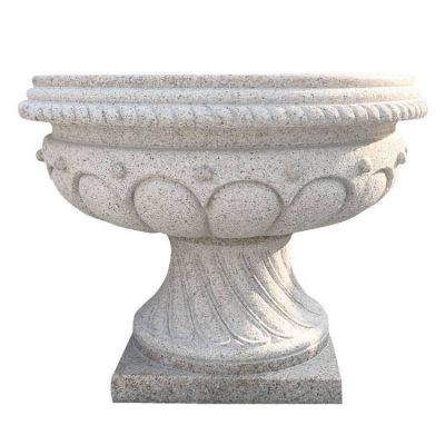 砂石石雕户外街道大型花盆花钵博鱼网页版