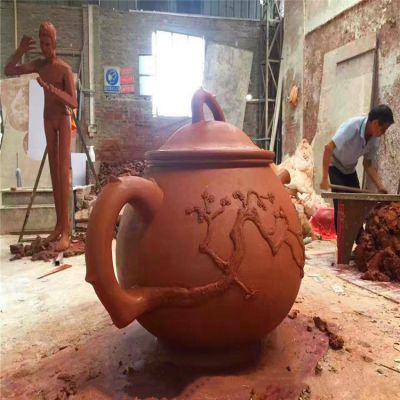 玻璃钢仿真公园户外景观茶壶