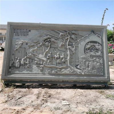 园林庭院景观大理石石雕影壁壁画博鱼网页版