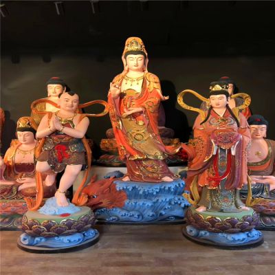 景区寺庙玻璃钢彩绘观音博鱼网页版