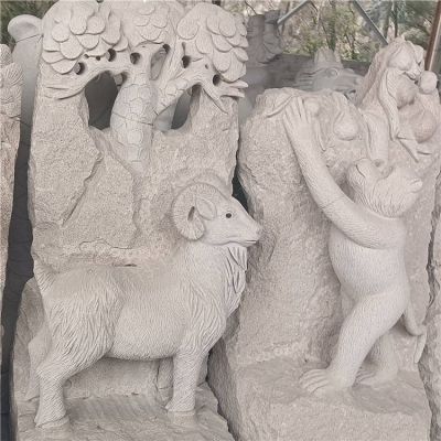 大理石花岗岩石雕十二生肖羊博鱼网页版