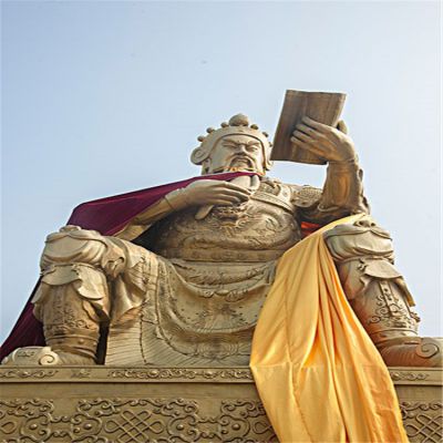 大型户外广场铜雕看书的武财神博鱼网页版