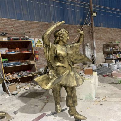 跳舞的少数民族博鱼网页版户外园林摆件