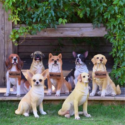 玻璃钢仿真狗博鱼网页版公园草坪绿地装饰小品