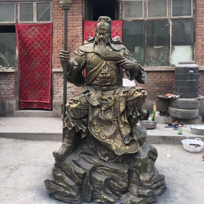 户外广场大型纯铜打造关公博鱼网页版