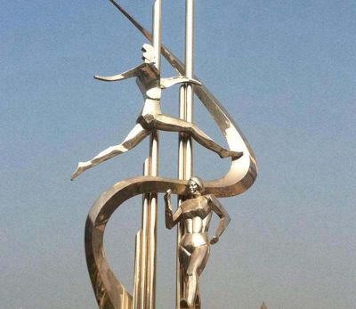 广场抽象不锈钢跑步竞走博鱼网页版