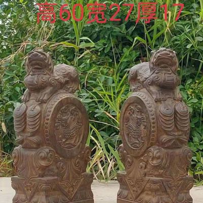 60cm高招财貔貅抱鼓石门墩