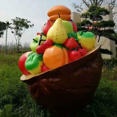 玻璃钢水果博鱼网页版厂家仿真水果博鱼网页版摆件 果篮博鱼网页版 支持定做