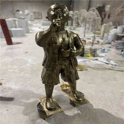广场玩乐玻璃钢仿铜儿童博鱼网页版