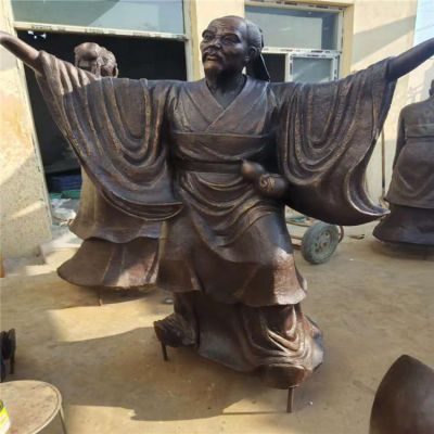 古代名人铜雕户外园林人物博鱼网页版