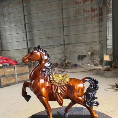 广场景观仿铜马博鱼网页版 玻璃钢马博鱼网页版室内工艺品