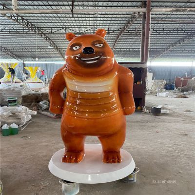 熊二玻璃钢卡通人物博鱼网页版