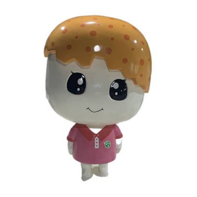 玻璃钢蜜桔卡通公仔形象