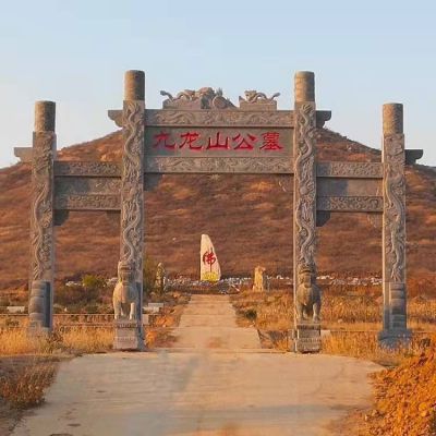 寺庙门口大型大理石石雕仿古古建筑牌坊博鱼网页版
