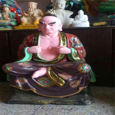 树脂彩绘寺庙景观十八罗汉博鱼网页版