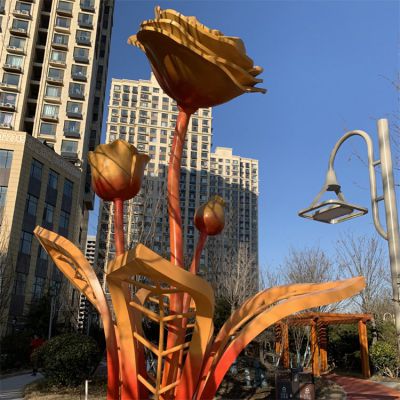 不锈钢园林公园大型花朵博鱼网页版
