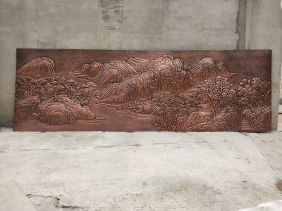 大好河山紫铜壁画