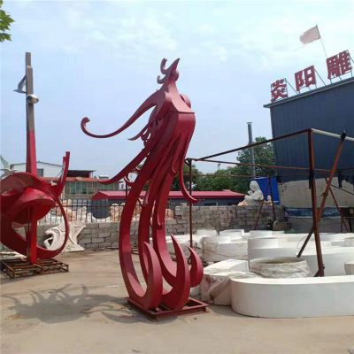 大型户外广场装饰景观 不锈钢凤凰博鱼网页版