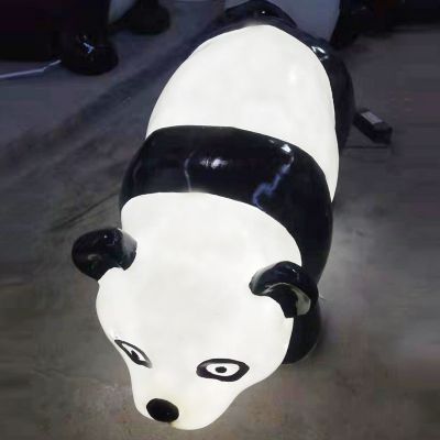 公园广场学校小区发光照明玻璃钢熊猫博鱼网页版