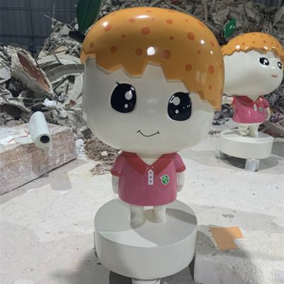 幼儿园摆放玻璃钢定制卡通女孩公仔博鱼网页版