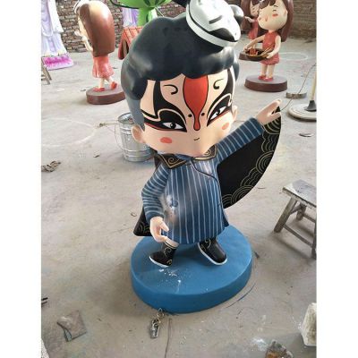 商场创意玻璃钢卡通戏曲人物博鱼网页版