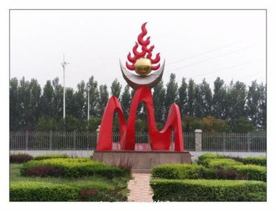 火炬火苗火焰博鱼网页版大型不锈钢广场景观校园博鱼网页版户外摆件