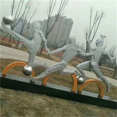 户外广场不锈钢抽象几何动物摆件