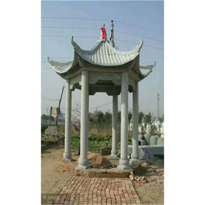 大理石砂石石雕  园林乘凉休息凉亭博鱼网页版