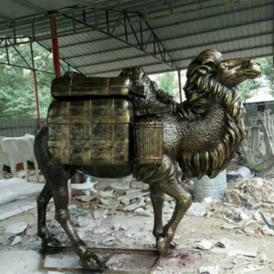 铜雕户外广场大型动物骆驼博鱼网页版