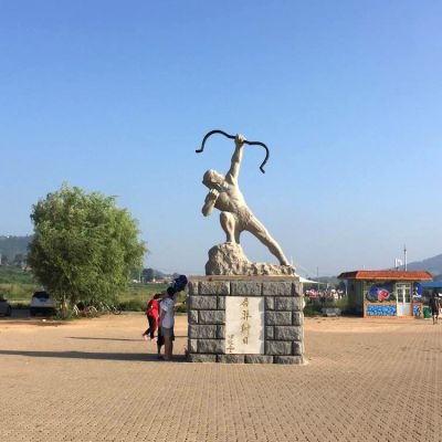 园林广场后羿射日汉白玉石博鱼网页版