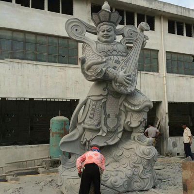 四大天王青石浮雕佛像寺庙景区广场摆件