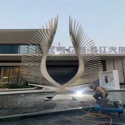 不锈钢几何户外酒店广场翅膀博鱼网页版