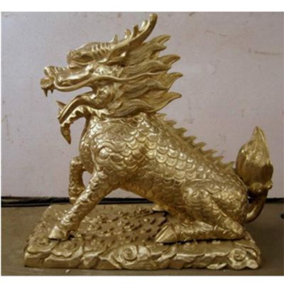 户外景观不锈钢喷金烤漆麒麟博鱼网页版