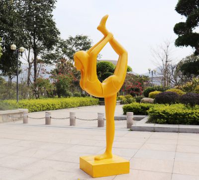 户外抽象人物运动员博鱼网页版大型园林景观校园体育馆瑜伽馆装饰摆件_796