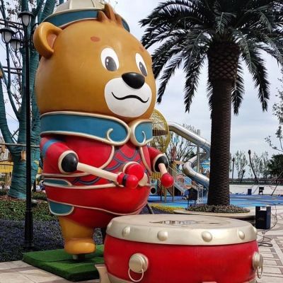 玻璃钢商场美陈摆件卡通熊博鱼网页版