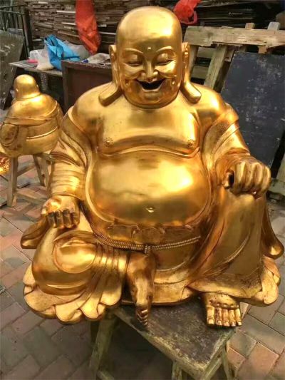 户外景区不锈钢喷金烤漆弥勒佛博鱼网页版